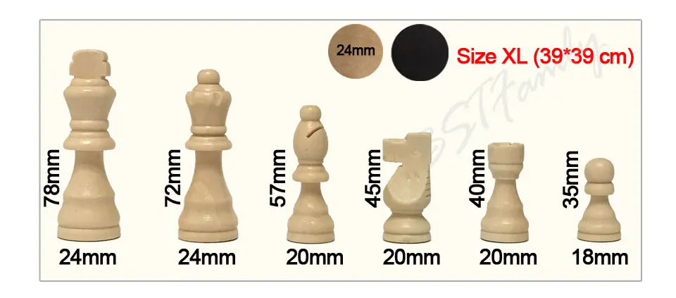 BSTFAMLY 3 в 1 деревянный Шахматный набор, портативная игра международных шахмат шашки нарды три вида геймплея шахматная игра, LA3