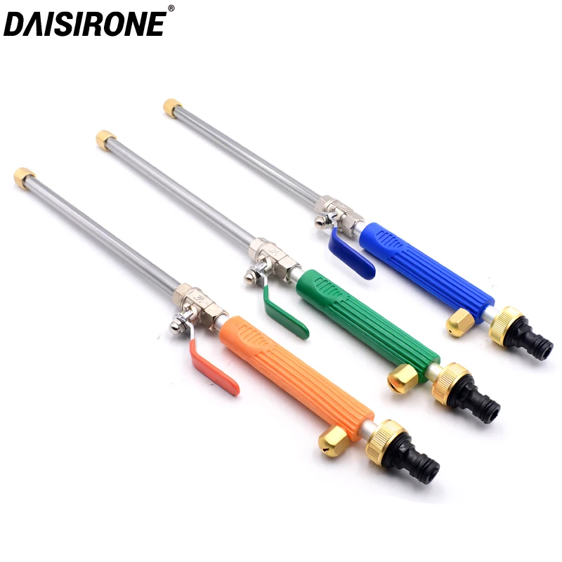 

Car Power Jet Pressure Washer Spray Nozzle Water Gun Alloy Wash Tube Hose 2 Spray Tips Cleaner Watering Lawn Garden Sprinkler