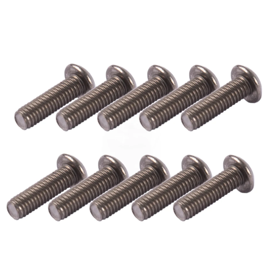 4x M3x8 Titanium Button Head Screws - 6AL4V Aerospace Grade Bolts (4 Pieces)