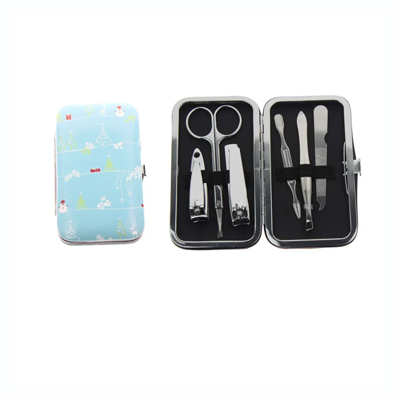

6Pcs/Set Soft Cover Nice Manicure Set For Women Men Girl Boy Good Holiday Christmas Gift Present