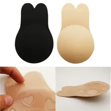 2 пары в партии кролик невидимые Self-липкие накладки на соски Для женщин бюстгальтер с подтяжкой ленты покрытие сосков кнопка для лифта-ап бюстгальтер ультра тонкие дышащие нижнее бельё для девочек