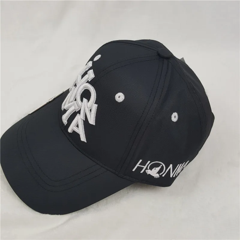 Бейсболка Для Гольфа HONMA бейсболка для улицы новая солнцезащитная Кепка спортивная шапка для гольфа - Цвет: Черный