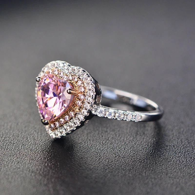 Japanese Anime Sailor Moon Ring Hot Sale Pink Crystal Ring Jewelry Fashion Charm Woman Wedding Girl Women Rings Quality Dropship