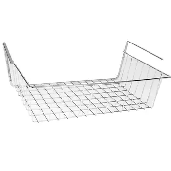 

Storage Space Under Shelf Basket For Shelf Bibliotheque Placard Kitchen - Silver