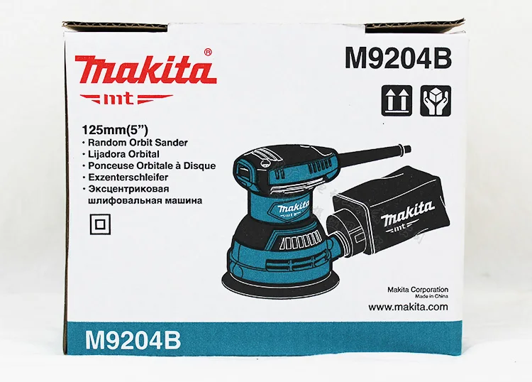 Японский Makita M9204B Дровосек шлифовальный диск шлифовальный станок дерево Полировальный Инструмент для мебели 240 Вт 125 мм("