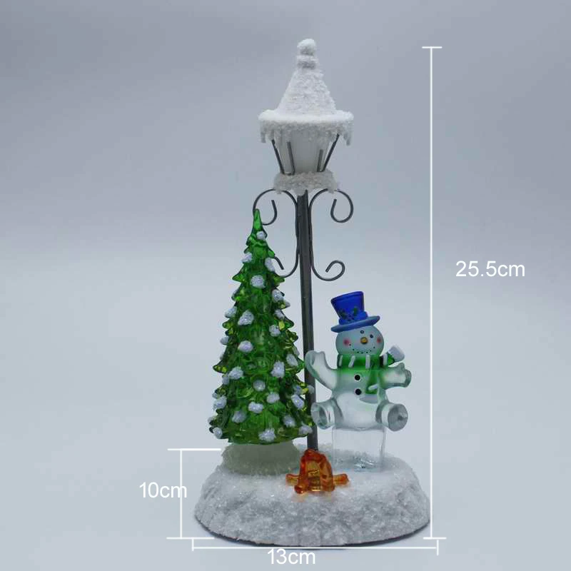  Acrylic LED Lighted a Lamp Color Changing Snowman Christmas Decor House Village Collectible Figurin - 32806195863