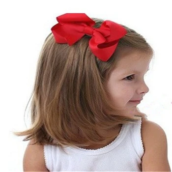 

Big Hair Bows Boutique Solid Grosgrain Ribbon Hair Bow Clips Barrette Bow For Women Girls Accessories Kids Fashion Hair Kids