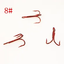 KKWEZVA 20 шт./лот 8# три рыболовных крючка черное рыболовное оборудование рыболовные крючки из высокоуглеродистой стали рыболовные снасти