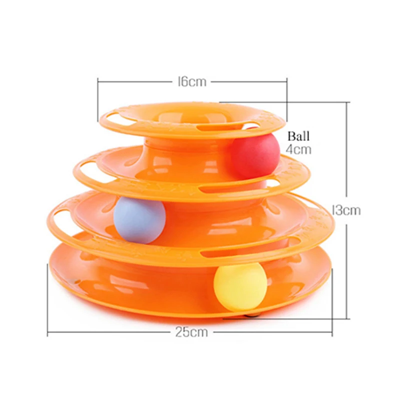YVYOO 3 layer Funny Pet Toys Cat Crazy Ball Disk Interactive Amusement Plate Play Disc Trilaminar Turntable Cat Toy 1pcs D12 YVYOO 3 layer Funny Pet Toys Cat Crazy Ball Disk Interactive Amusement Plate Play Disc Trilaminar Turntable Cat Toy 1pcs D12
