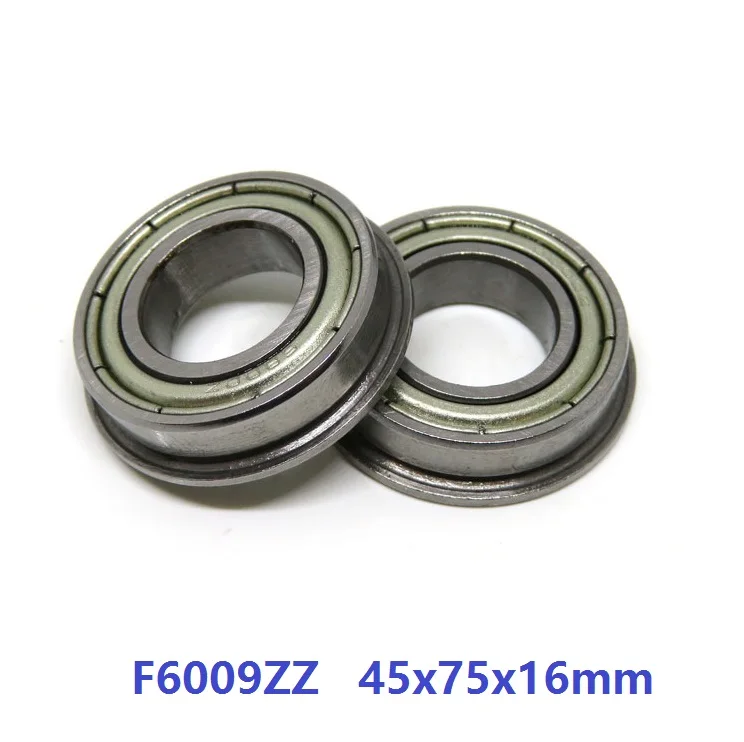 

1pcs F6009ZZ F6009Z F6009-ZZ 2Z Flanged bearing 45x75x16mm shielded Miniature flange deep groove ball bearings 45*75*16