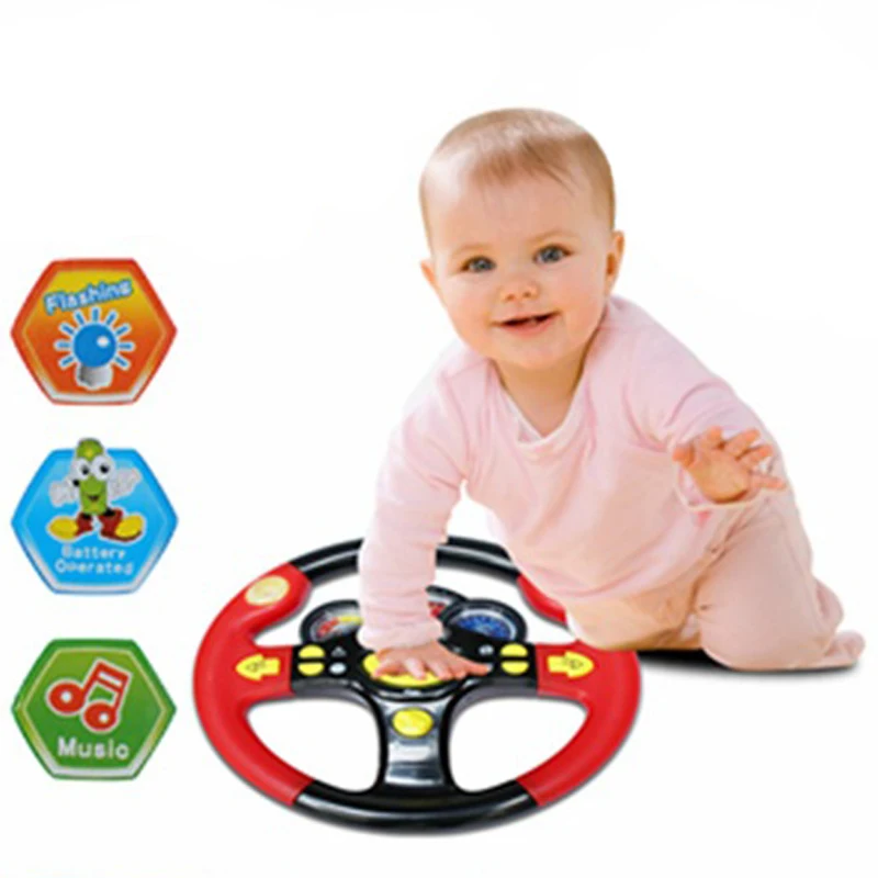 

Children's Steering Wheel Toy Baby Childhood Educational Driving Simulation
