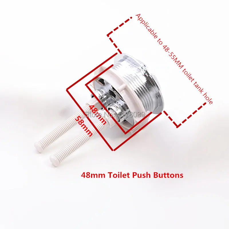 Inside diameter 48mm Toilet Push Buttons,dual push button toilet flush