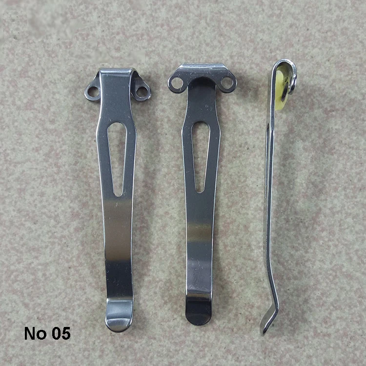 5pcs/bag 65mm *13mm Pocket Clip folding knives Clip flashlight or EDC tools with screws Handicraft accessories