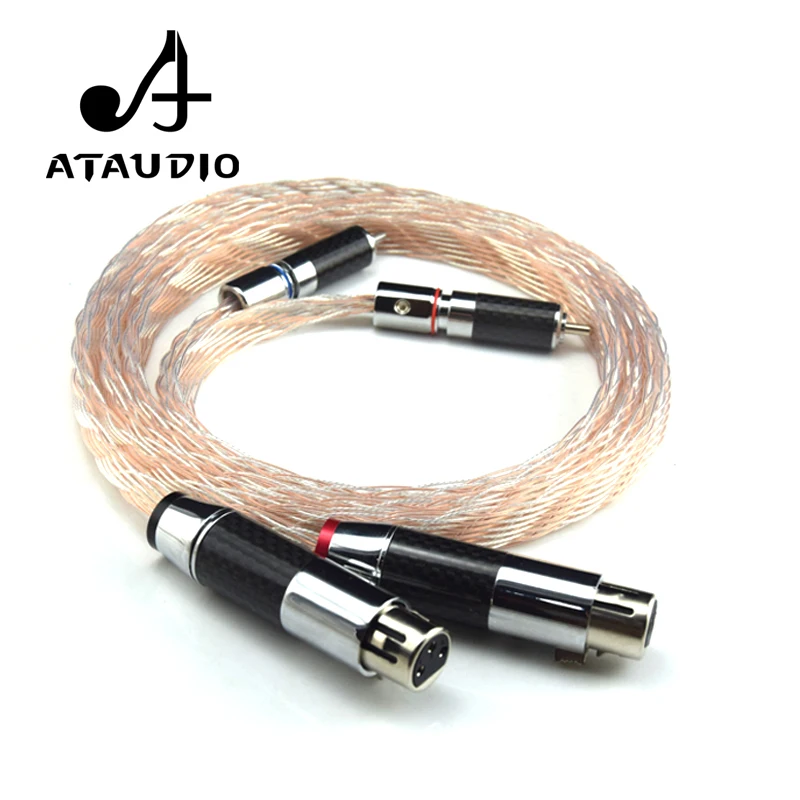 Кабель RCA XLR ATAUDIO Hi Fi кабель High Perfomance 2 Female Male|rca to xlr cable|hifi rca2 rca |