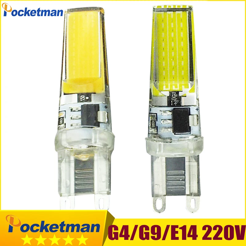 

G9 Led Lamp Bulb 220V 9W COB SMD LED Lighting Lights replace Halogen Spotlight Chandelier Light 230V 240V Lampada Led G9 Bulb