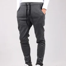 Мода, уличные спортивные штаны-шаровары для бега, мужские длинные джоггеры, брюки для улицы, хип-хоп, эластичная талия, низкая промежность, Мужские штаны, спортивные штаны