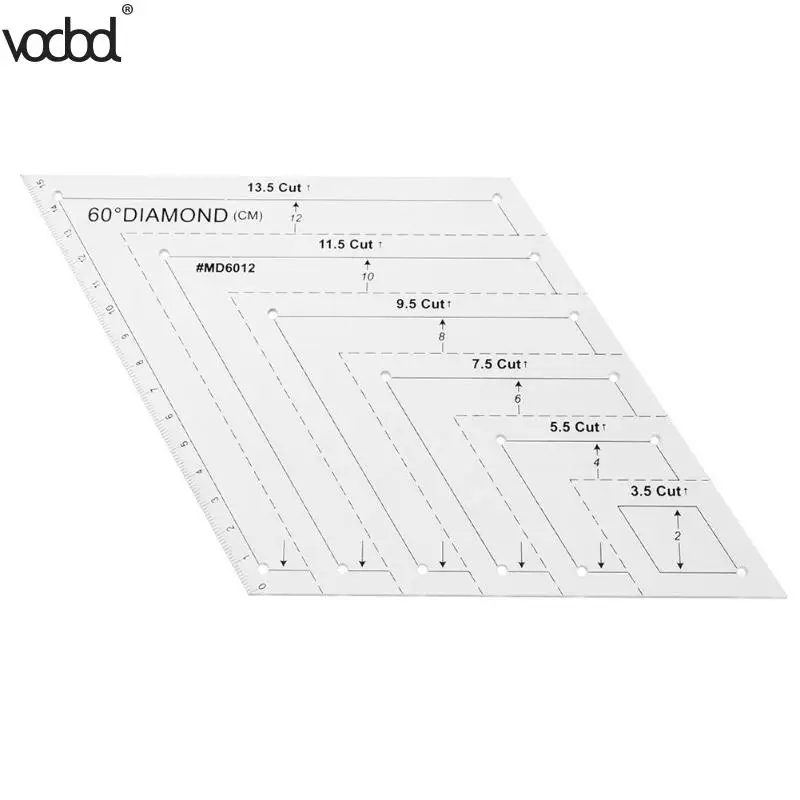 Высокая класс прозрачный акриловый лоскутное ремесло линейка для квилтинга резка линейки весы DIY ручной работы портной для домашние