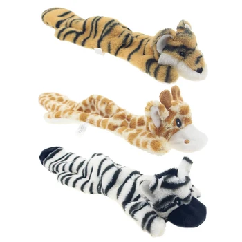 

Pet Dog Cat Plush Doll Toy Squeaky Animal Shape Toys Large Non Stuffed Dogs Chew Squeak Bite Resistant Toy