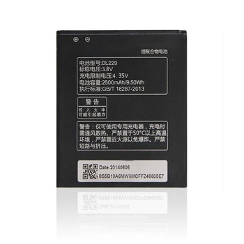 

2500mAh 3.8V BL229 BL 229 Rechargeable Li-ion Battery Bateria For Lenovo A8 A808T A806 Phone Replacement Battery Backup Batteria