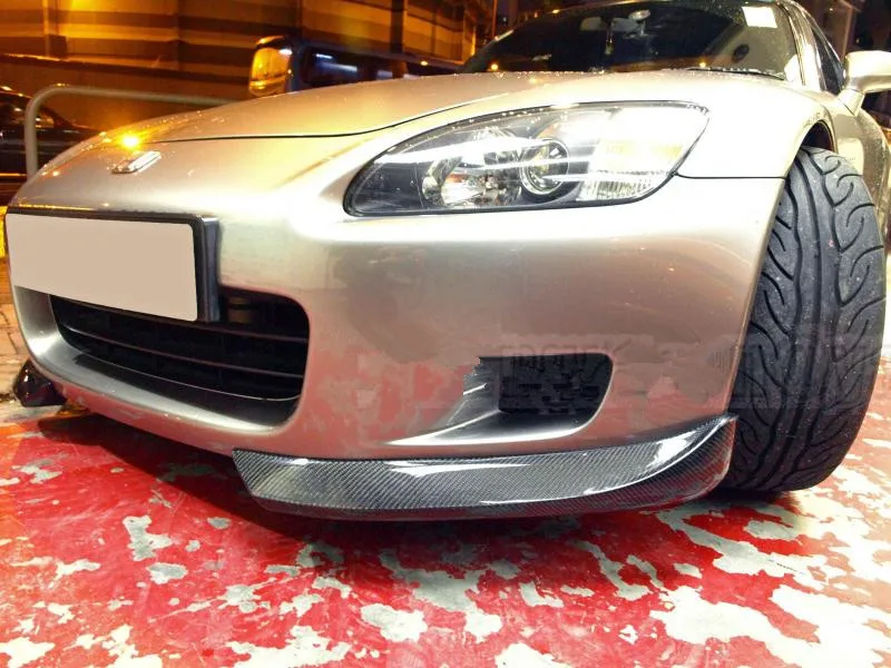 CARBON FIBER 00 03 S2000 AP1 BODY KIT FRONT BUMPER LIP CANARDS