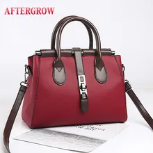 2019 Women Leather Handbag High Quality Top-handle Bags Female torebki damskie Famous Brand Messenger Bag Casual Totes Frame Bag 2019 Women Leather Handbag High Quality Top-handle Bags Female torebki damskie Famous Brand Messenger Bag Casual Totes Frame Bag
