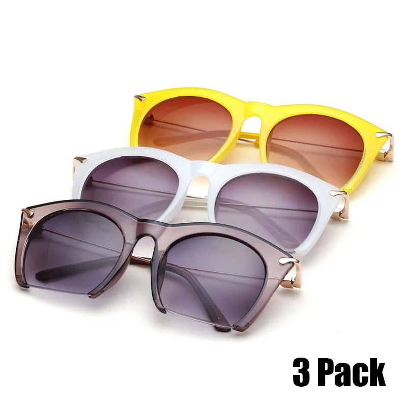 KEHU Brand Half Rim Sunglasses Sun Shades Lenses Half Frame Goggles