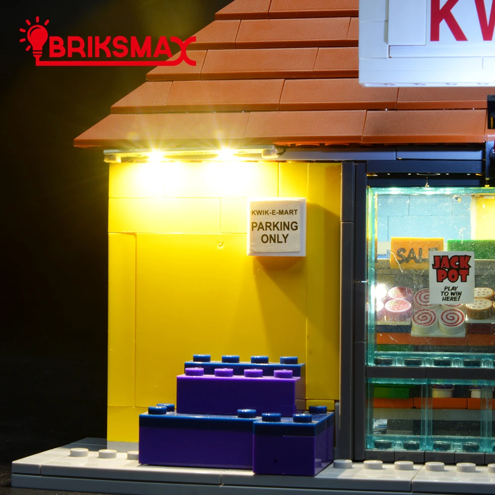 BriksMax Led Light Up Kit для Kwik-E-Mart строительные блоки комплект освещения совместим с 71016(не включает модель