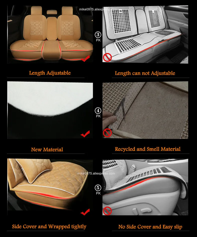 winter warm plush flocking seat cover 05