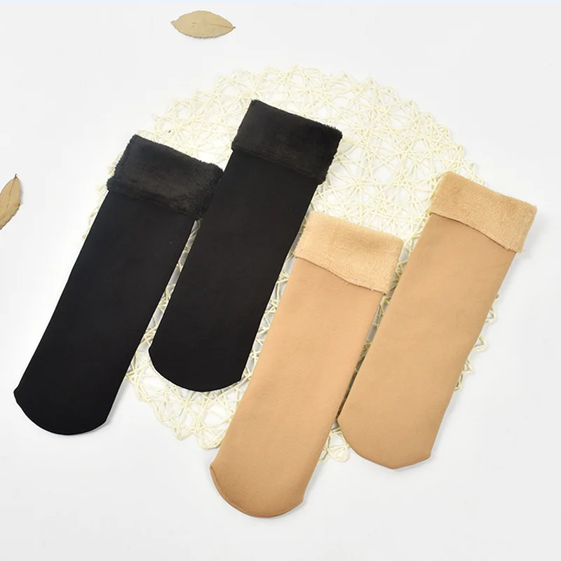 2017 New Fashion Women Autumn Winter Warm Thicken Wool Socks Cotton Snow Boots Velvet Floor Plus Cashmere Casual Long Socks|wool socks|fashion wool