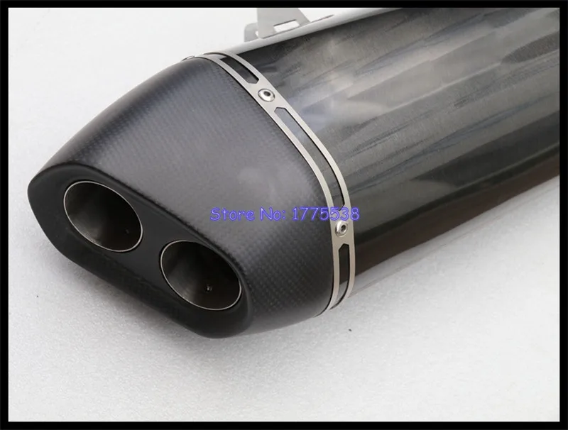 Personalizado ID: 60mm de la motocicleta silenciador de Escape para KTM 1290ADV 1050ADV 1090 1190 moto Escape silenciador de Escape al carbono punta final