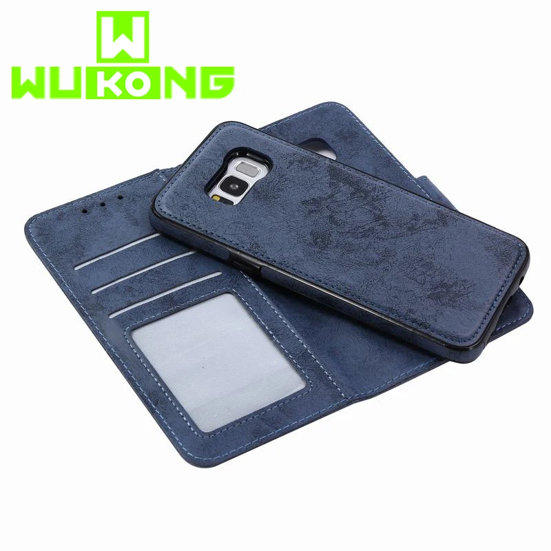

Luxury For Samsung Note 8 S9 S8 Plus S6 S7 edge Case Leather Wallet Magnetic Cover For Galaxy Note 9 Case 2 in 1 Phone Cases