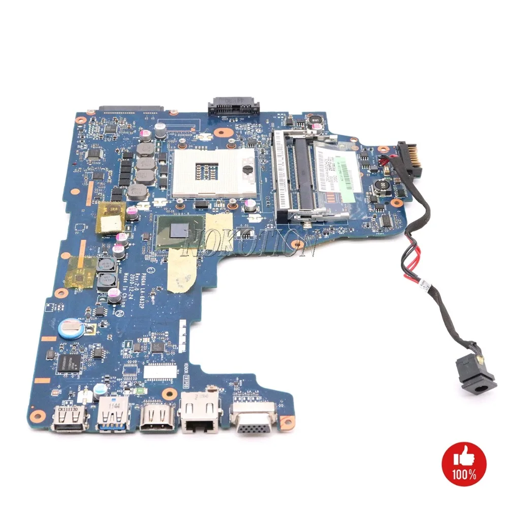 NOKOTION для Toshiba Satellite P755 P750 A665 A660 материнская плата для ноутбука PHQAA LA-6832P REV: 2,0 основная плата HM65 DDR3