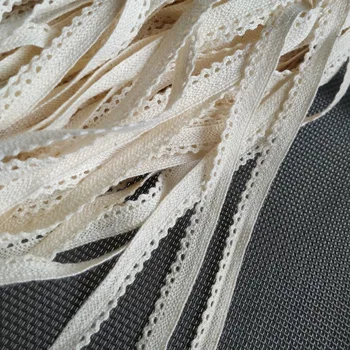 

BJD width of 9mm pure cotton woven cotton lace beige clothing baby clothes decorative floret edge doll accessories