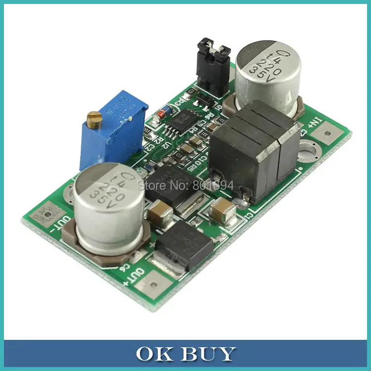 

DC/DC Auto Boost&Buck Adjustable Power Supply Converter 5V-25V to 1V-24V CC CV Regulator LM2577 Voltage Step Up/Down Module