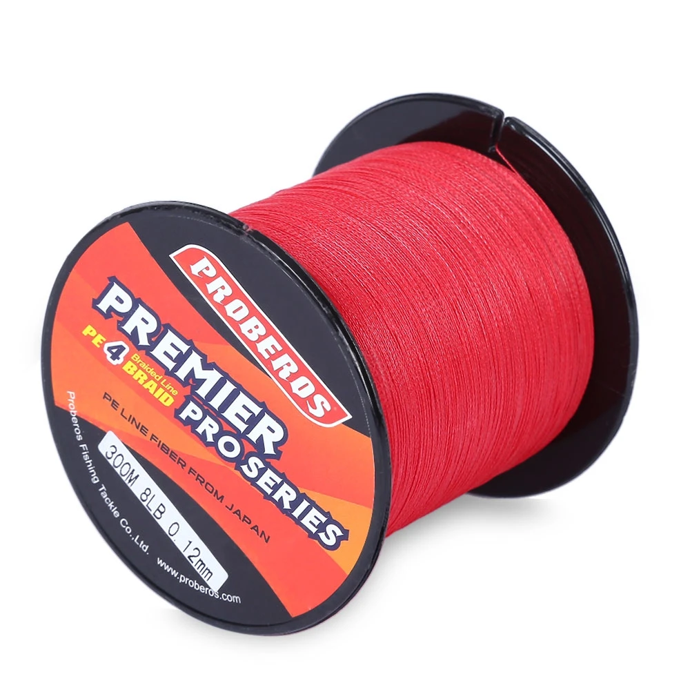 300M PE Multifilament 4 Strands Braided Fishing Line Fishing Rope Angling Accessories with High