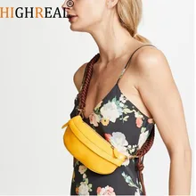HIGHREAL Waist Bag Fanny Pack Belt Bag Women Thigh Bags Thread Fashion Fall Winter Black Yellow Blue Orange Color Drop shipping