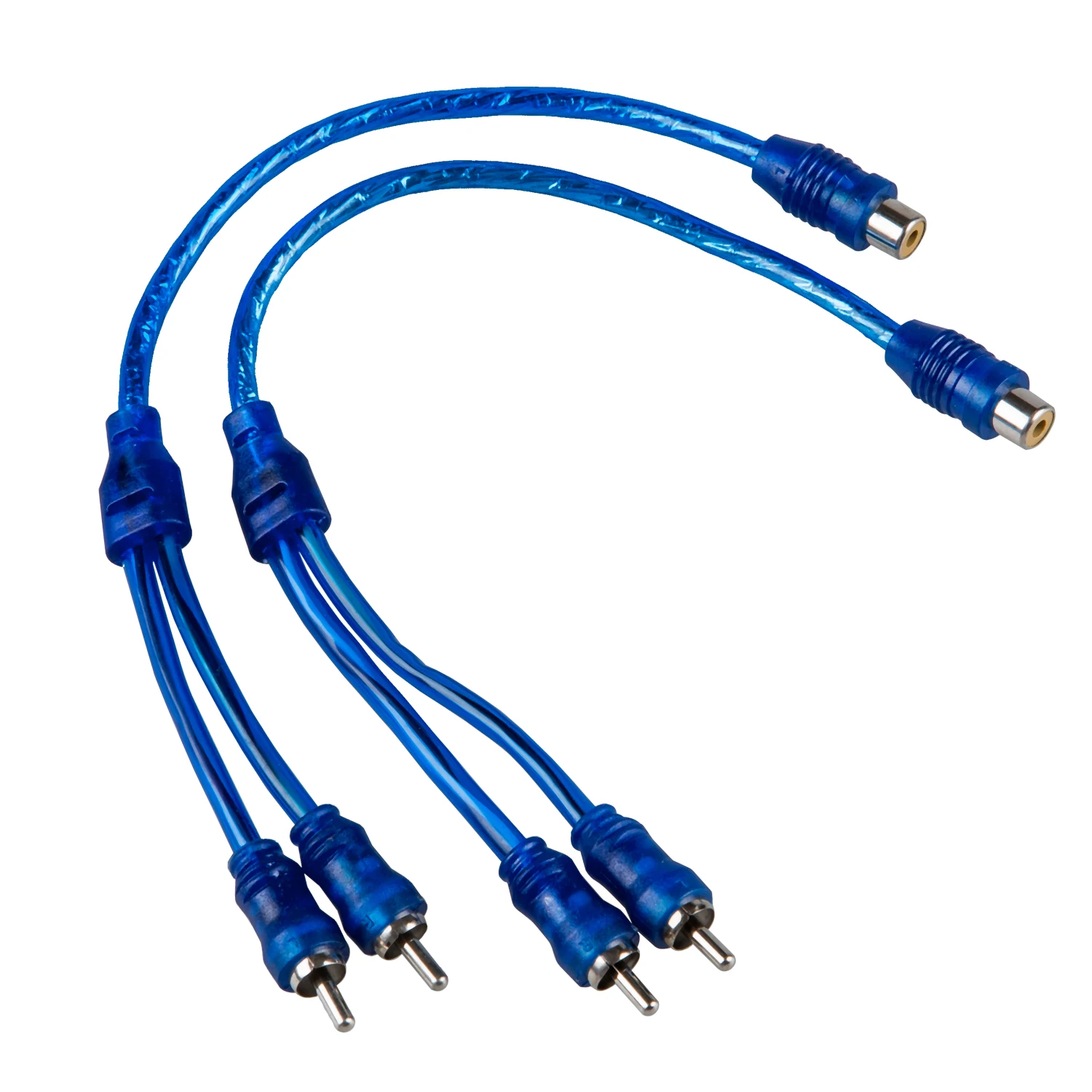 

ETC-Car Audio RCA Female to 2 RCA Male Splitter Adapter Cable Wire 2 Pcs