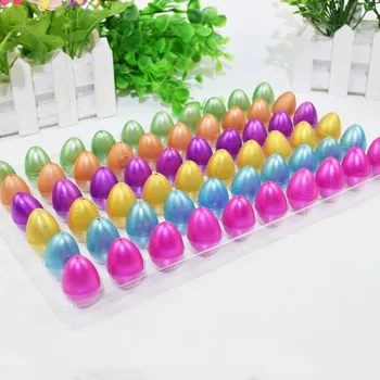 

60 Pcs/Lot Colorful Crack Hatching Dinosaur Eggs Simulation Dinosaur Action Figure Add Water Growing Dinosaur Novelty Gag Toys