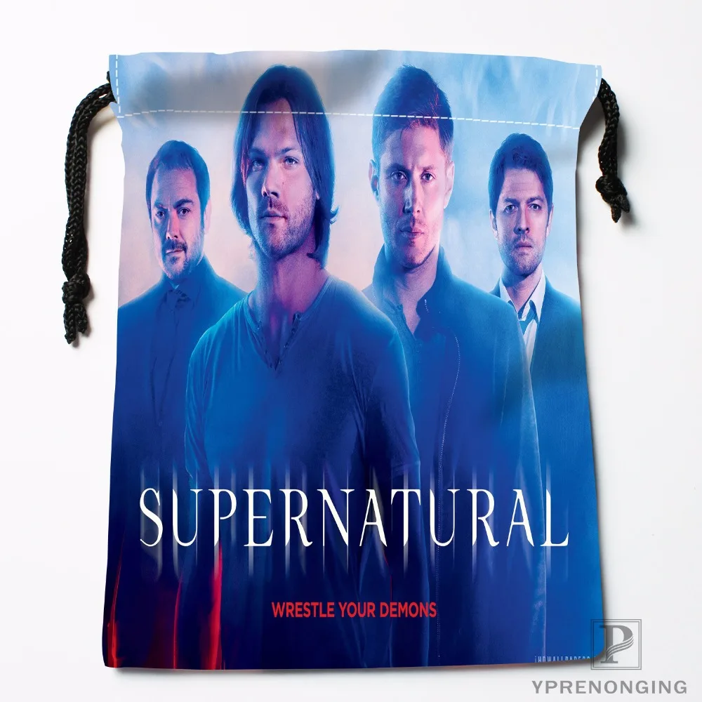 Custom SupernaturalDrawstring Bags Travel Storage Mini Pouch Swim Hiking Toy Bag Size 18x22cm 0412 03 38