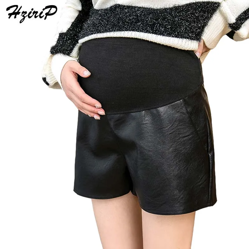 elastic waist maternity shorts