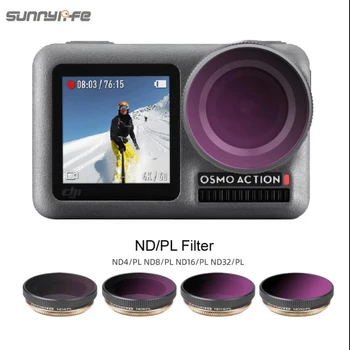 

Sunnylife ND PL Adjustable ND4-PL ND8-PL ND16 ND32 Lens Filter Diving Filters for DJI OSMO Action ND 4 8 16 32 PL Sport Camera