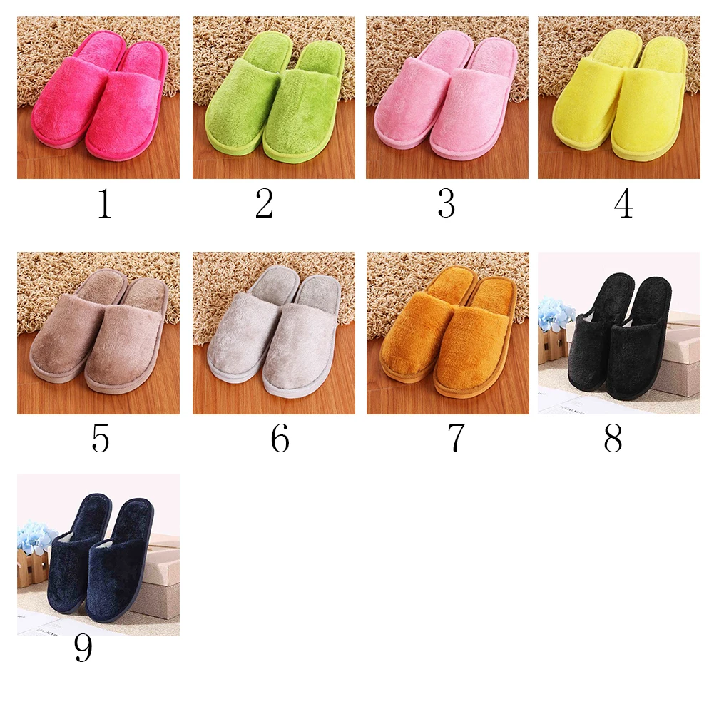 Unisex Home Anti-slip Shoes Soft Warm Cotton Sandal House Indoor Slippers NEW