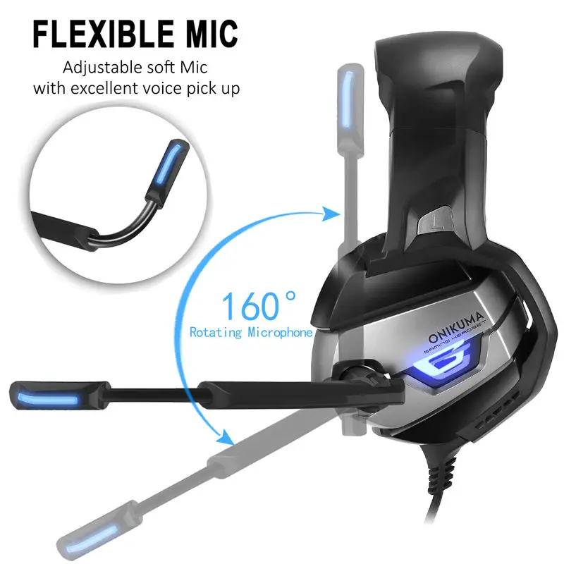 Gaming Headset PS4 casque Gamer Headset XBox one Headset Gaming Headphone For Computer With Microphone Splitter Adapter Cable