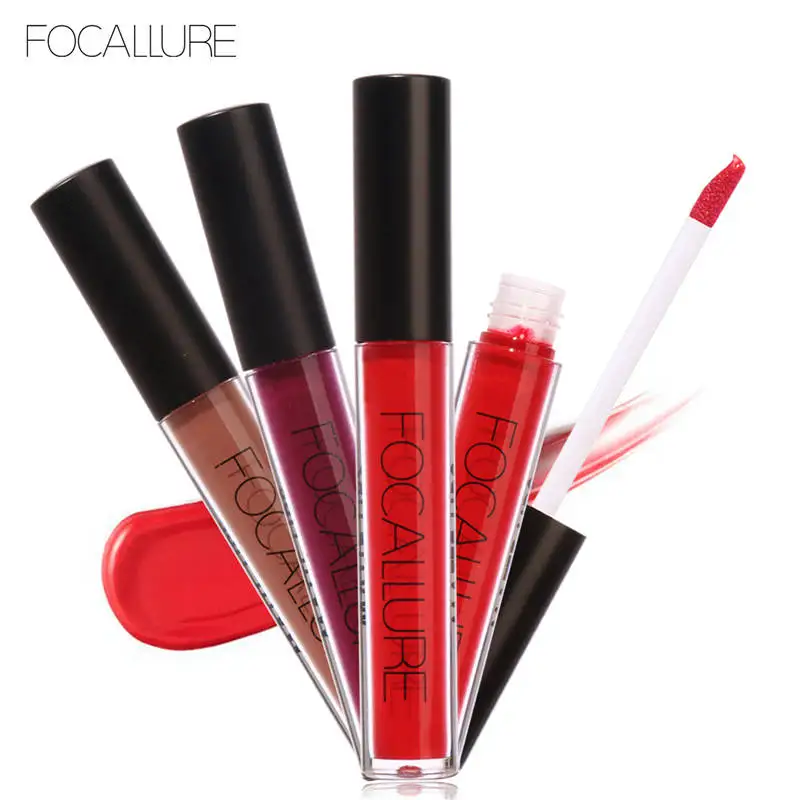 

FOCALLURE Brand Liquid Lipstick Hot Sexy Colors Lip Paint Matte Lipstick Waterproof Long Lasting Lip Gloss Lip Make up 4268