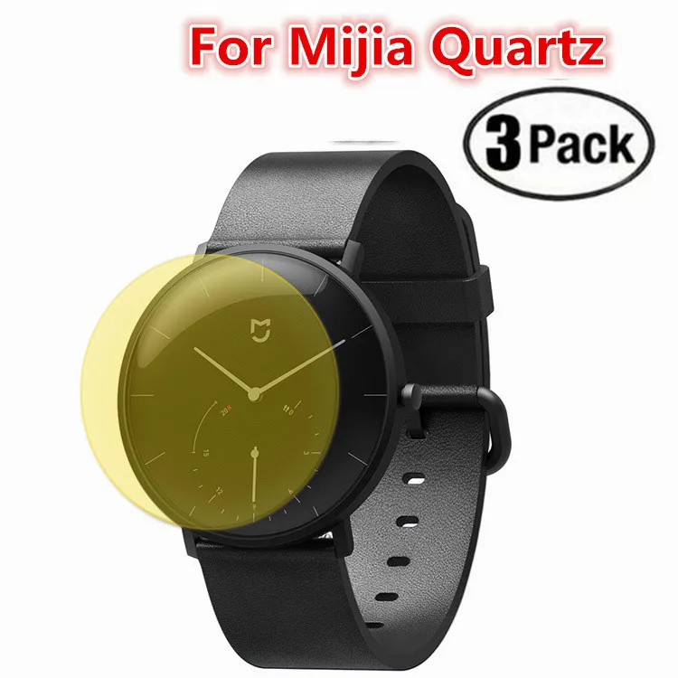 

Silicone Tpu Clear Protective Film For Xiaomi Mijia Quartz Smart Watch BT IP67 Anti-scratch Full Screen Protector