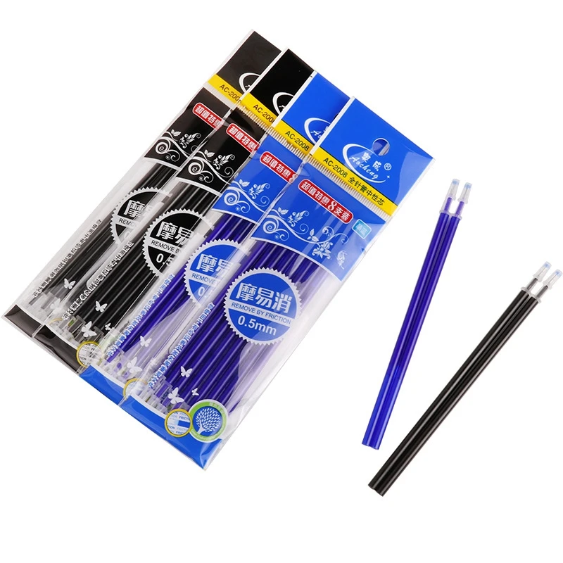 

Erasable Pen Refill Office Gel Pen 0.5mm Rod Magic Erasable Pen Blue/Black Ink Ballpoint Pen for Office School Supplies 8Pcs/Set
