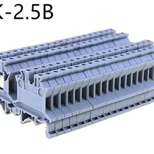 50 шт. UK2.5B CE утвержден UK-2.5B din-рейку клеммные блоки Феникс тип высокое качество