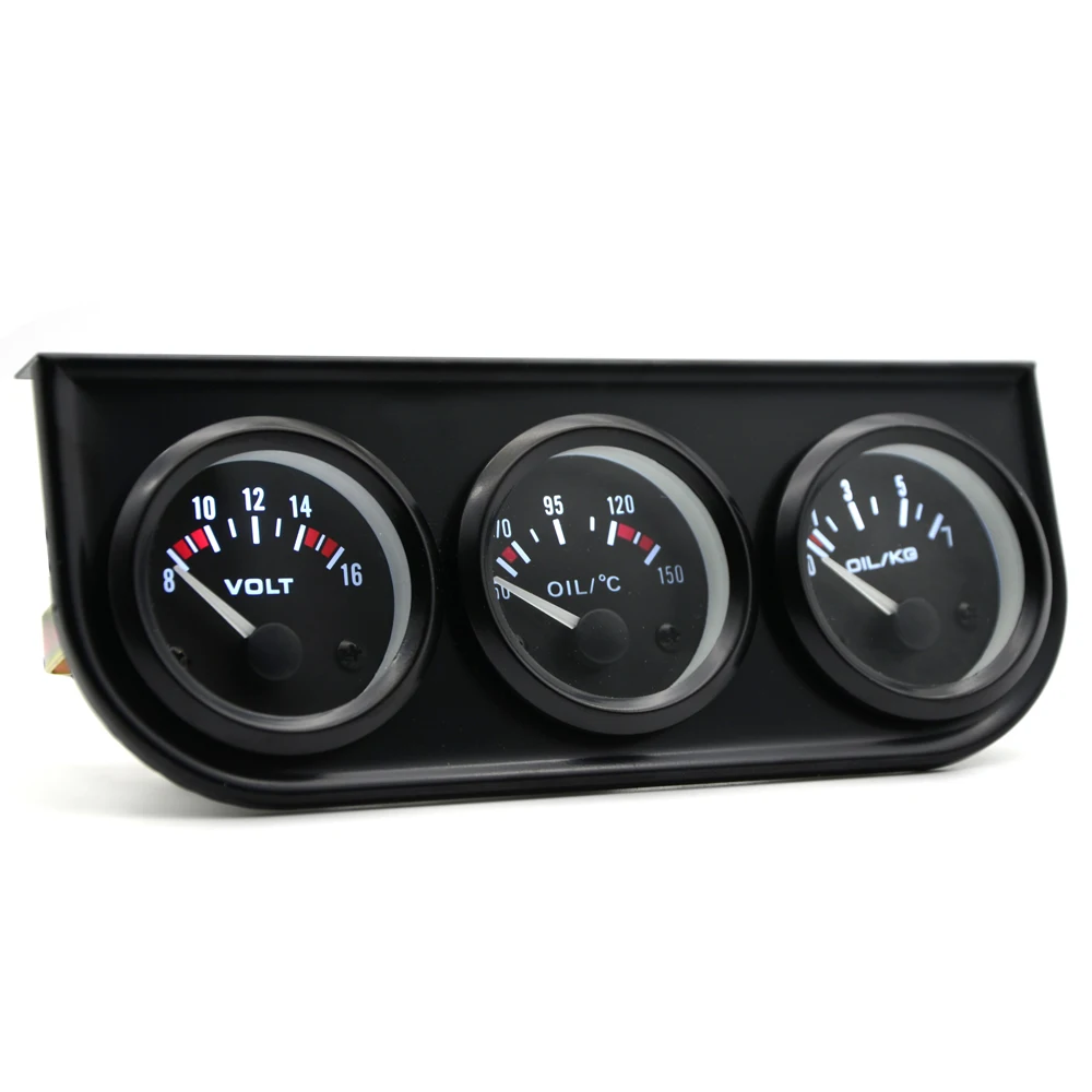 52MM FUEL GUAGE METER WITH BLACK BEZZLE