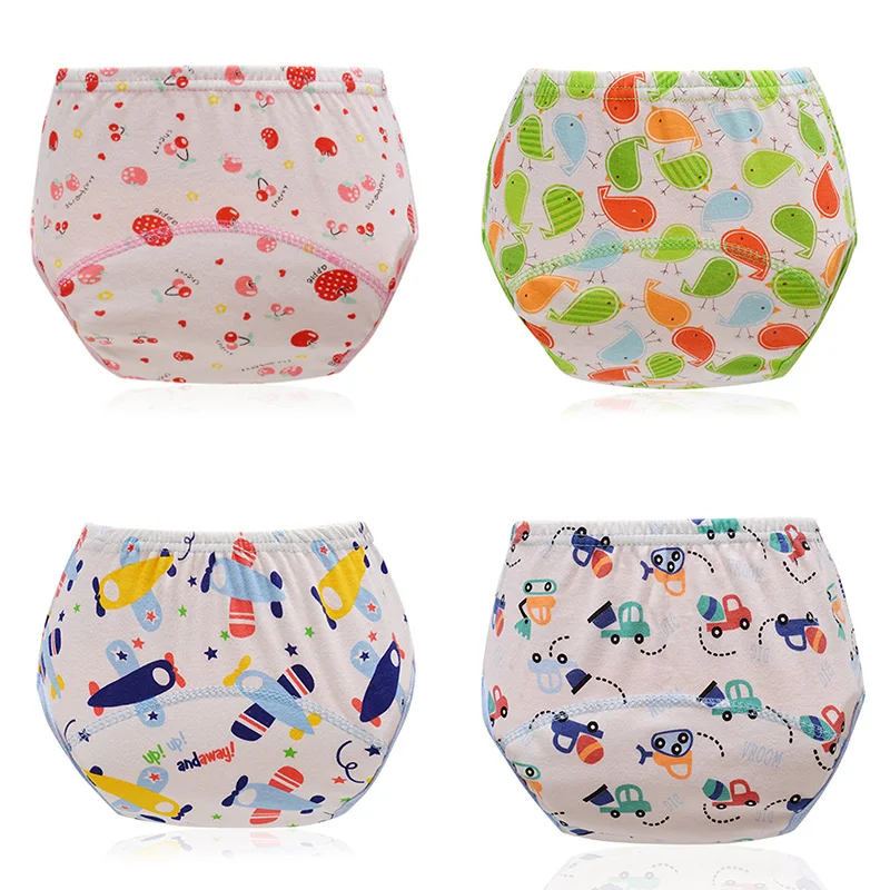 

Cartoon Baby Nappies Cloth Soft Baby Nappies Baby Cotton Training Pants Reusable Cloth Diaper Washable Nappies LABS Pants P15re