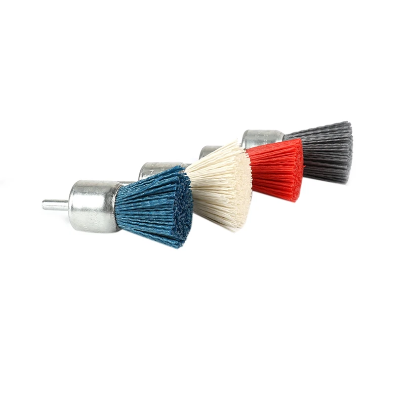Pen Shaped Nylon Wire Polishing Brush Abrasive Ratory Tool Shank 6mm 320 Grit